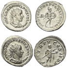 Römische Münzen - Lots. Kaiserzeit.


Lot (2 Stück, Silber): Antoniniane des Gordianus III. (238 - 244 n. Chr.).

Vorzüglich.

Verkauft wie bes...