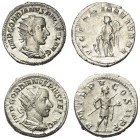 Römische Münzen - Lots. Kaiserzeit.


Lot (2 Stück, Silber): Antoniniane des Gordianus III. (238 - 244 n. Chr.).

Vorzüglich.

Verkauft wie bes...