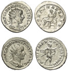 Römische Münzen - Lots. Kaiserzeit.


Lot (2 Stück, Silber): Antoniniane des Gordianus III. (238 - 244 n. Chr.).

Vorzüglich.

Verkauft wie bes...
