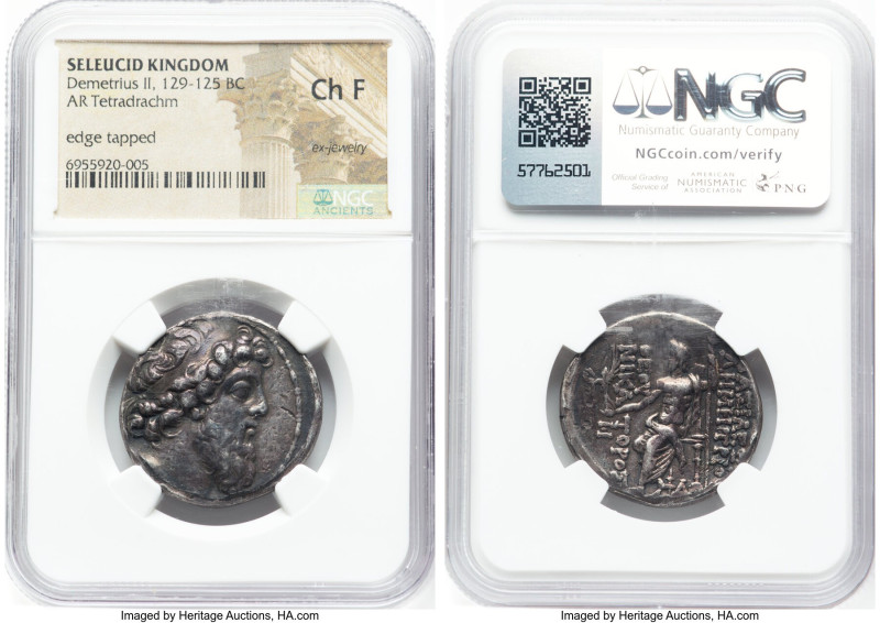 SELEUCID KINGDOM. Demetrius II Nicator, Second Reign (129-125 BC). AR tetradrach...