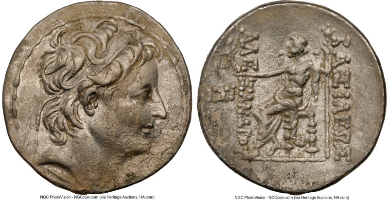 SELEUCID KINGDOM. Alexander II Zabinas (128-122 BC). AR tetradrachm (29mm, 16.01...