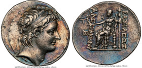 SELEUCID KINGDOM. Alexander II Zabinas (128-122 BC). AR tetradrachm (32mm, 16.03 gm, 12h). NGC Choice VF 5/5 - 2/5, brushed. Antioch on the Orontes. D...
