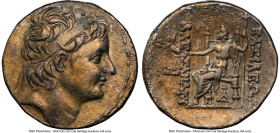 SELEUCID KINGDOM. Alexander II Zabinas (128-122 BC). AR tetradrachm (28mm, 15.83 gm, 1h). NGC Choice VF 5/5 - 2/5, brushed. Antioch on the Orontes. Di...