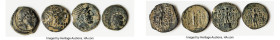 ANCIENT LOTS. Greek. Seleucid Kingdom. Lot of four (4) AE issues. VG-Fine. Includes: Four AE Seleucid issues, various rulers and types. SOLD AS IS, NO...