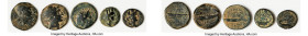 ANCIENT LOTS. Greek. Seleucid Kingdom. Lot of five (5) AE issues. VG-Fine. Includes: Five AE Seleucid issues, various rulers and types. SOLD AS IS, NO...