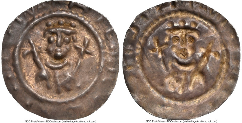 Kempten. Berthold II Bracteate ND (1185-1197) AU55 NGC, 0.45gm. HID09801242017 ©...