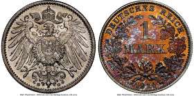 Wilhelm II Mark 1914-G MS66 NGC, Karlsruhe mint, KM14. Interesting autumnal tone on the reverse. HID09801242017 © 2024 Heritage Auctions | All Rights ...