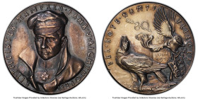 "Baron von Richthofe" silver Matte Specimen Medal 1918 SP63 PCGS, Munich mint, Kienast-288, Zetzmann-6037. 36.5mm. By Karl Goetz. "21 APRIL". HID09801...