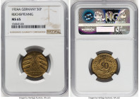 Weimar Republic 50 Reichspfennig 1924-A MS65 NGC, Berlin mint, KM41. HID09801242017 © 2024 Heritage Auctions | All Rights Reserved