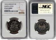 Third Reich Proof "Martin Luther" 5 Mark 1933-A PR64 Cameo NGC, Berlin mint, KM80, J-353. HID09801242017 © 2024 Heritage Auctions | All Rights Reserve...