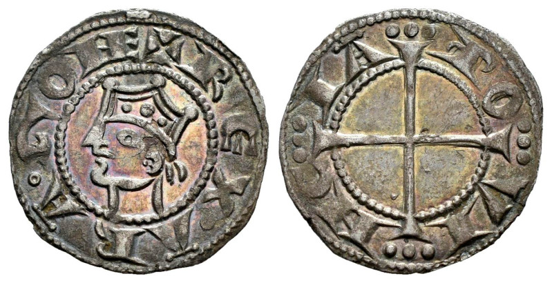County of Provenza. Alfonso I (1162-1196). Denier. Arles. (Cru-170). (Poey d'Ava...