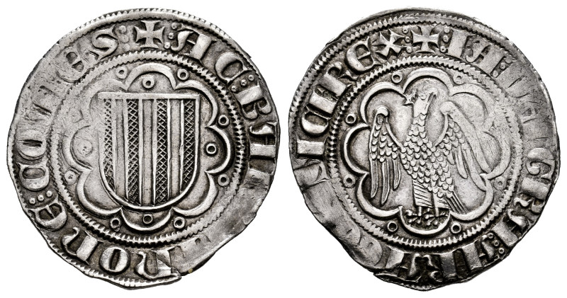 The Crown of Aragon. Jaime II (1291-1327). Pierreale. Messina. (Cru-358). Ag. 3,...