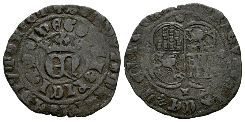 Kingdom of Castille and Leon. Enrique II (1368-1379). Real de vellon. Cuenca. (B...