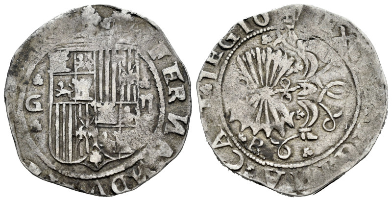 Catholic Kings (1474-1504). 2 reales. Granada. R. (Bautista-1314 var.). (Cal-505...