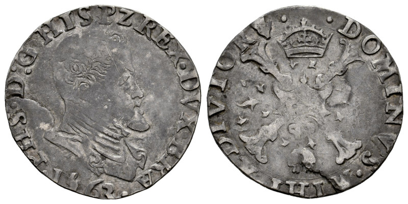 Philip II (1556-1598). 1/10 escudo Felipe. 1563. Antwerpen. (Tauler-869). (Vti-8...