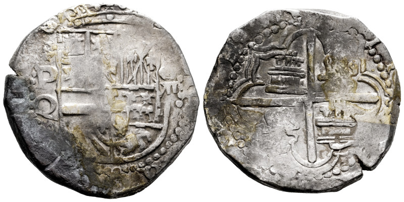 Philip III (1598-1621). 8 reales. ND (1612-1616). Potosi. Q. (Cal-916). Ag. 27,2...