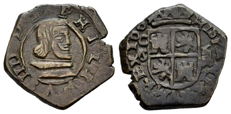 Philip IV (1621-1665). 8 maravedis. 1661. Cuenca. (Cal-329). (Jarabo-Sanahuja-M2...