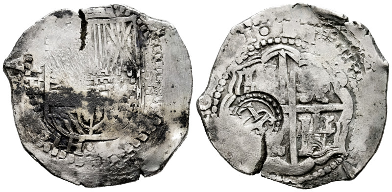 Philip IV (1621-1665). 8 reales. 1651. Potosi. E-E. (Cal-1461). Ag. 26,12 g. Obv...