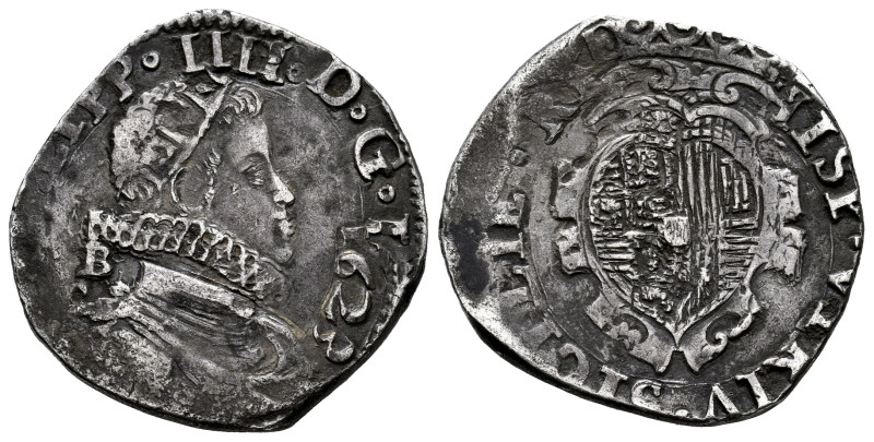 Philip IV (1621-1665). 1 tari. 1623. Naples. B/C. (Tauler-2131). (Vti-321). (Mir...