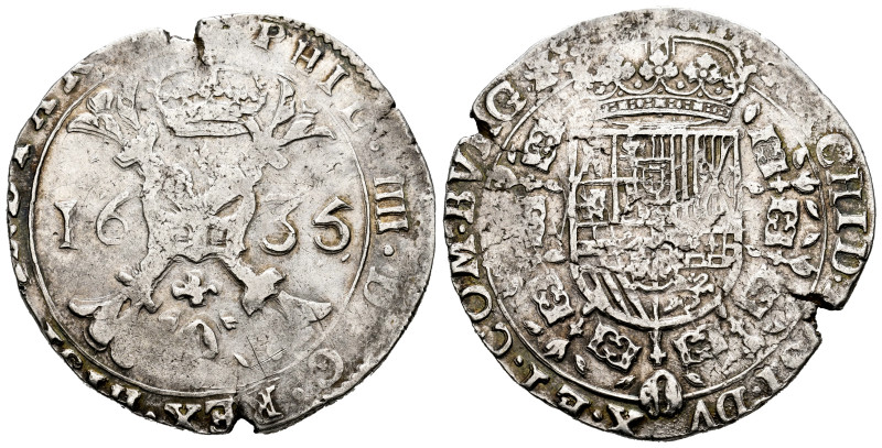 Philip IV (1621-1665). 1 patagon. 1635. Dôle. (Tauler-3070). (Vti-1632). (Vanhou...