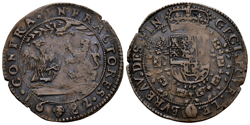 Charles II (1665-1700). Jeton. 1682. (Dugn-4467). Ae. 5,91 g. Covenant on mainta...