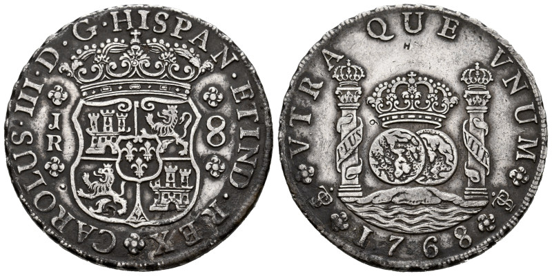 Charles III (1759-1788). 8 reales. 1769. Potosi. JR. (Cal-1160). Ag. 26,51 g. Su...