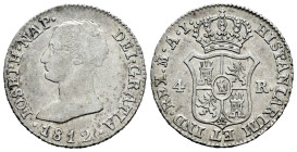 Joseph Napoleon (1808-1814). 4 reales. 1812. Madrid. AI. (Cal-18). Ag. 5,81 g. Almost VF/VF. Est...50,00. 

Spanish descripction: José Napoleón (180...