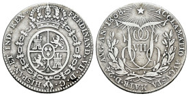 Ferdinand VII (1808-1833). "Proclamation" medal. 1808. Madrid. (Vives-200). (Vq-13263). Ag. 5,69 g. 2 real module. Almost VF. Est...45,00. 

Spanish...