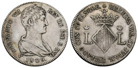 Ferdinand VII (1808-1833). "Proclamation" medal. 1809. Valencia. (Herrera-6). Ag. 7,25 g. Scarce. Ex Áureo & Calicó (17/03/2011), lote 1787. VF. Est.....