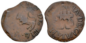 Ferdinand VII (1808-1833). 1/2 real. 1814. Guayana. (Cal-344). Ae. 2,16 g. Scarce. Choice VF. Est...90,00. 

Spanish descripction: Fernando VII (180...