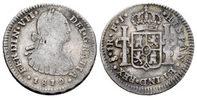 Ferdinand VII (1808-1833). 1 real. 1810. Santiago. FJ. (Cal-667). Ag. 3,09 g. Bust of Charles IV. Scarce. Choice F/Almost VF. Est...90,00. 

Spanish...