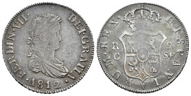 Ferdinand VII (1808-1833). 2 reales. 1812. Cataluña, minted in Mallorca. SF. (Cal-766). Ag. 5,46 g. Toned. VF/Almost VF. Est...90,00. 

Spanish desc...