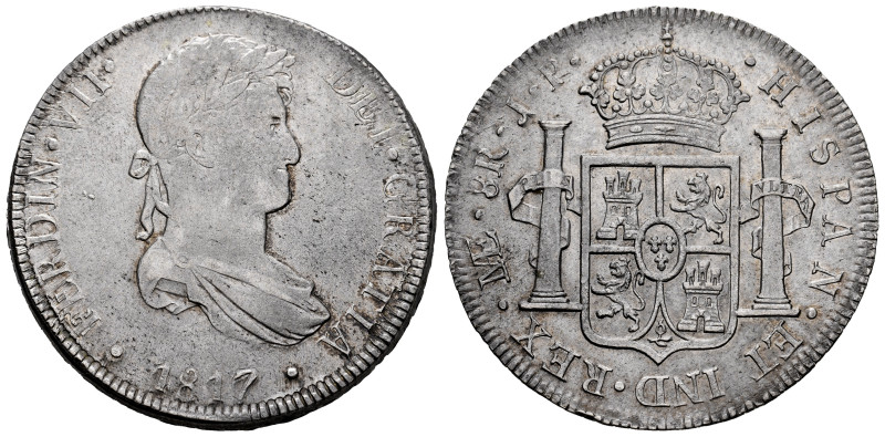 Ferdinand VII (1808-1833). 8 reales. 1817. Lima. JP. (Cal-1250). Ag. 27,28 g. Be...