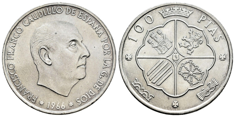 Estado Español (1936-1975). 100 pesetas. 1966*19-69. Madrid. (Cal-149). Ag. 19,1...