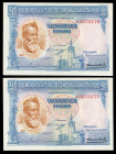 25 pesetas. 1936. Madrid. (Ed 2017-367a). August 31, Joaquin Sorolla. Serie A. Correlative pair. Almost MS. Est...500,00. 

Spanish descripction: 25...
