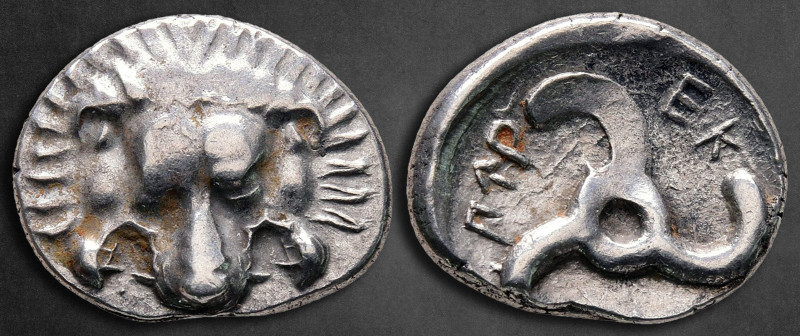 Dynasts of Lycia. Limyra. Perikles 380-360 BC. 
Tetrobol AR

17 mm, 2,76 g
...