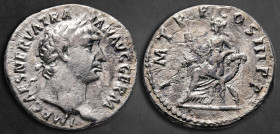 Trajan AD 98-117. Rome. Denarius AR