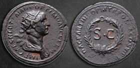 Trajan AD 98-117. Rome. Dupondius Æ