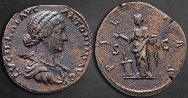 Lucilla AD 164-169. Rome. Sestertius Æ