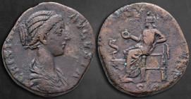 Crispina. Augusta AD 178-182. Rome. Sestertius Æ