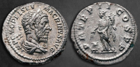 Macrinus AD 217-218. Rome. Denarius AR