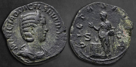 Otacilia Severa AD 244-249. Struck under her husband Philip I, AD 244. Rome. Sestertius Æ