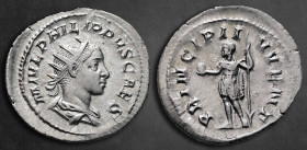 Philip II, as Caesar AD 244-246. Rome. Antoninianus AR