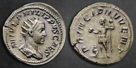 Philip II, as Caesar AD 244-246. Rome. Antoninianus AR