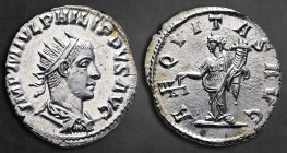 Philip II AD 247-249. Antioch. Antoninianus AR