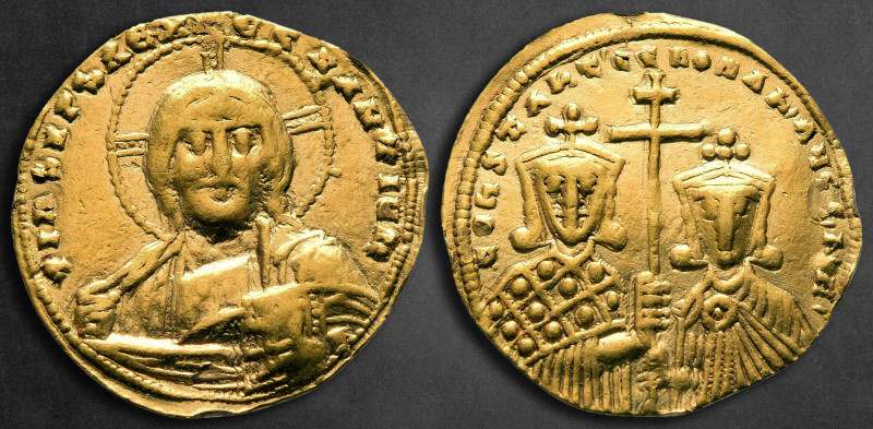 Constantine VII and Romanus I AD 913-959. Constantinople
Histamenon Nomisma AV...