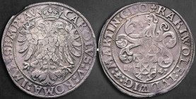 Germany. Öttingen.  AD 1534-1546. Karl Wolfgang, Ludwig XV and Martin. Taler AR 1545