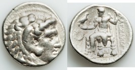 MACEDONIAN KINGDOM. Alexander III the Great (336-323 BC). AR tetradrachm (26mm, 17.17 gm, 3h). VF. Early posthumous issue of uncertain mint in Cilicia...