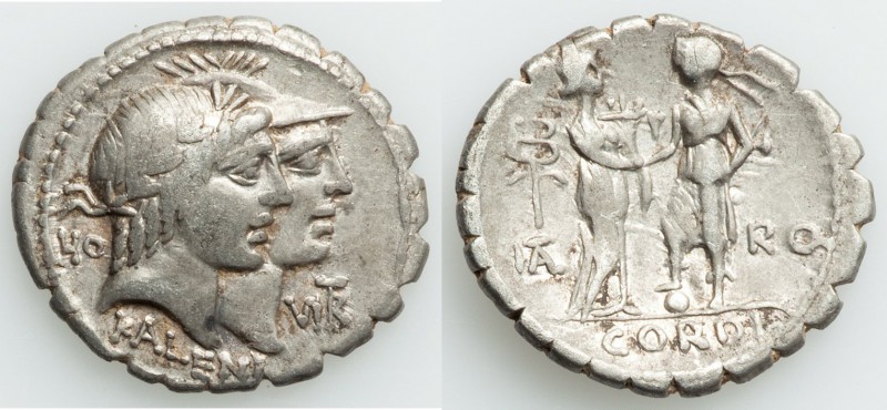 Q. Fufius Calenus and Mucius Cordus (70 BC). AR serrate denarius (21mm, 3.66 gm,...