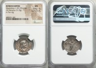 Maximinus I (AD 235-238). AR denarius (21mm, 3.15 gm, 1h). NGC MS 4/5 - 4/5. Rome, AD 235-236. IMP MAXIMINVS PIVS AVG, laureate, draped and cuirassed ...